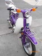 3. C90..สีม่วงเข้มเกร็ดมุข..(คันที่3)..เครื่องค้มต้อม+ปัดเงาฝาครอบ..20000